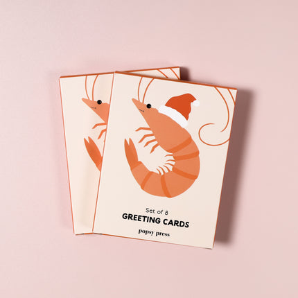 Christmas Prawn Mini Card Boxed Set