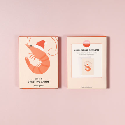 Christmas Prawn Mini Card Boxed Set