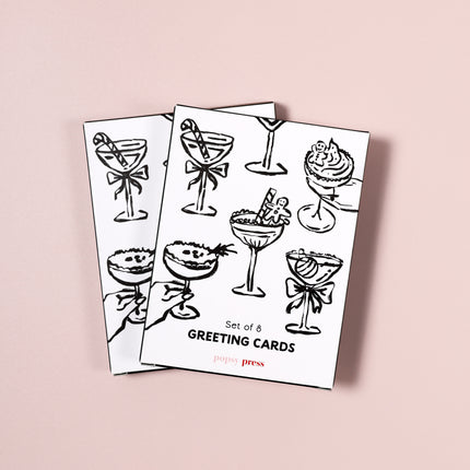 Christmas Cocktails Mini Card Boxed Set
