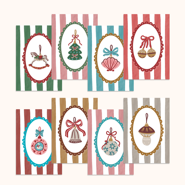 Christmas Baubles Mini Card Boxed Set