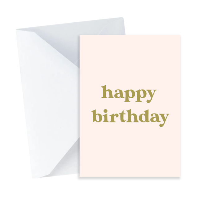 Retro Happy Birthday Card - Mini Card