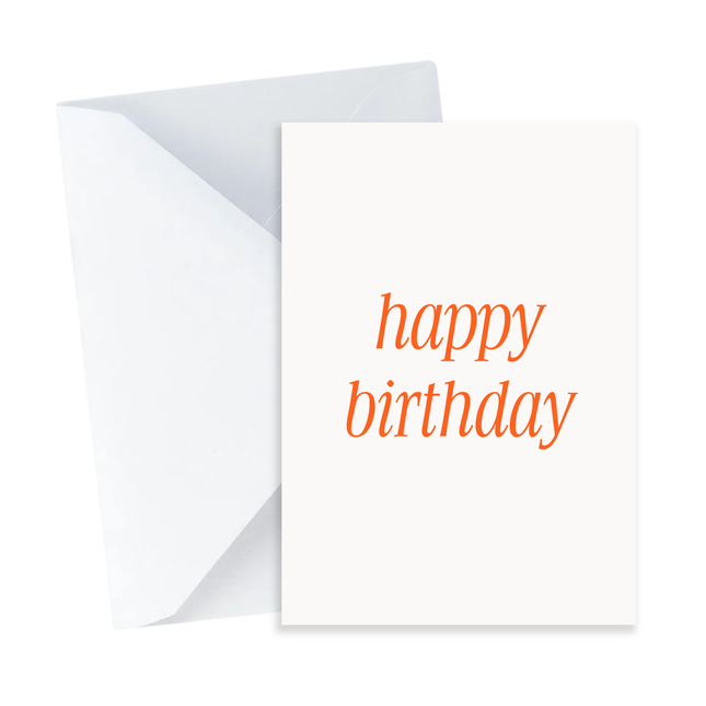 Simple Happy Birthday Card - Mini Card