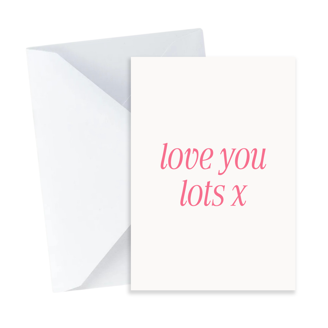 Love You Lots Card - Mini Card