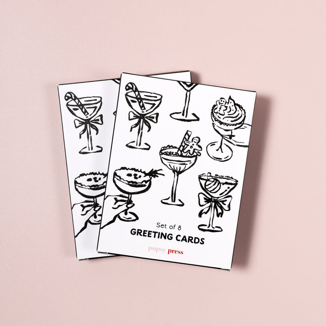 Christmas Cocktails Mini Card Boxed Set