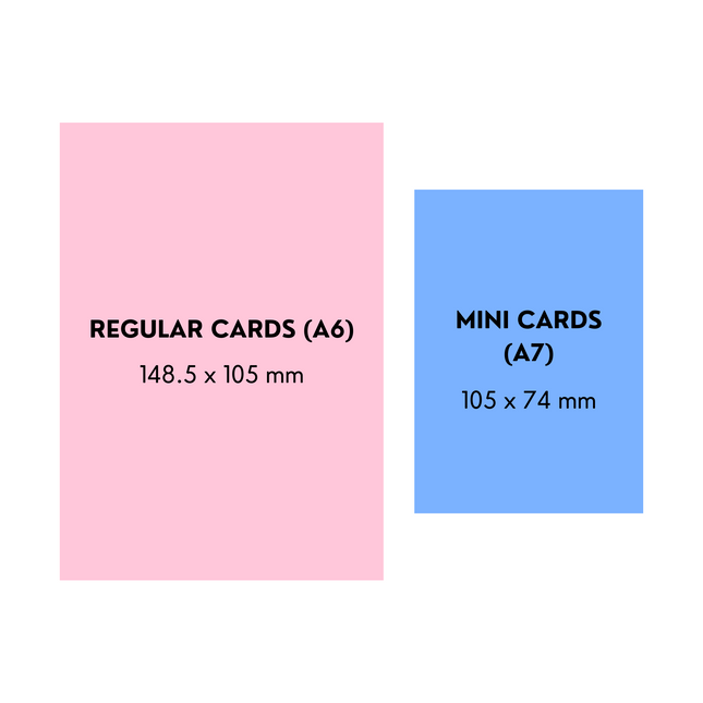 Green Checkers Card - Mini Card