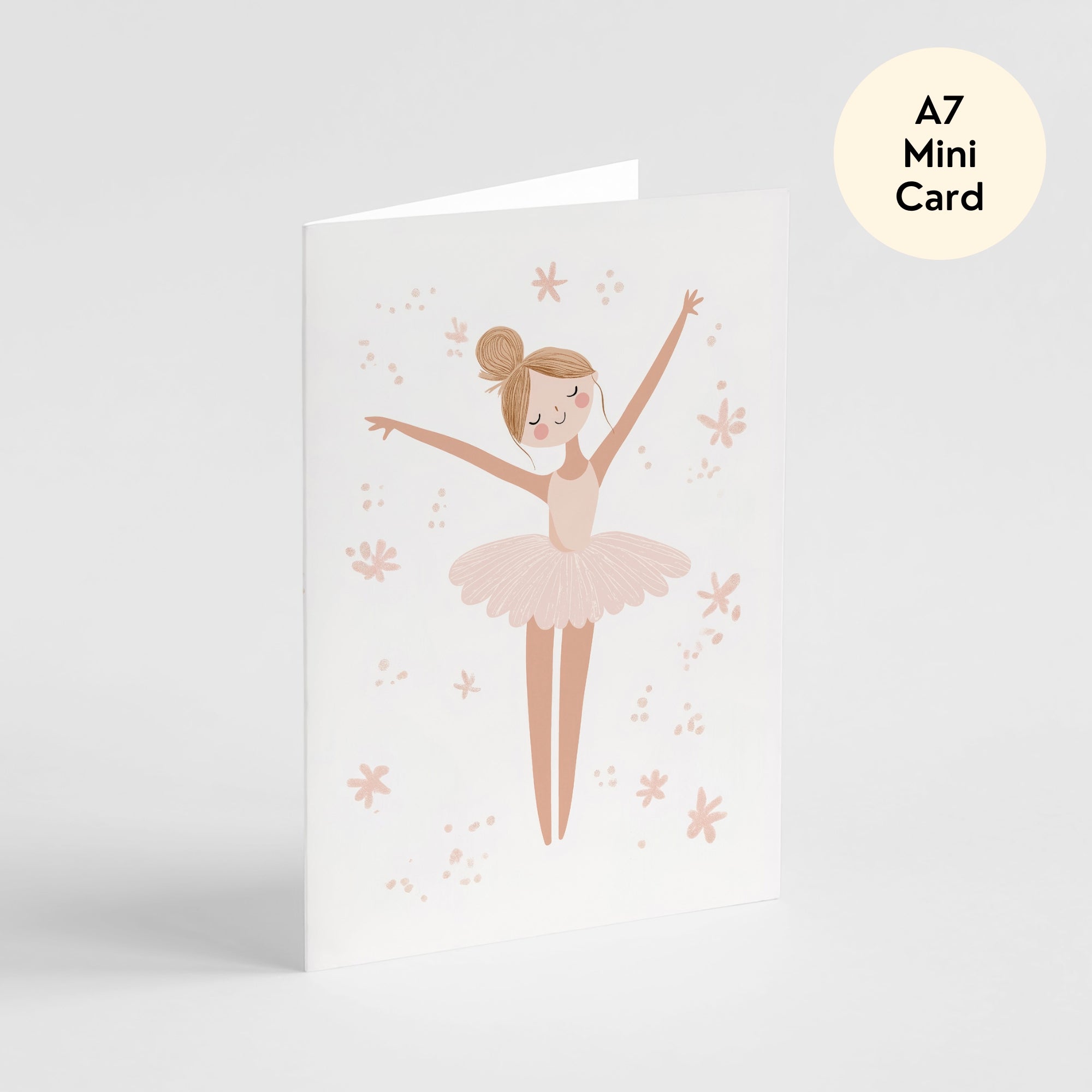 Ballerina Card - Mini A7 Greeting Card