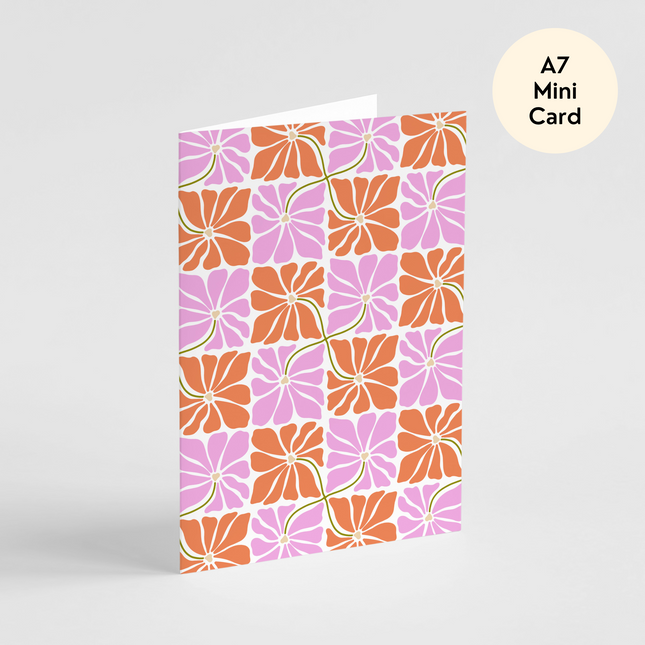 Groovy Bloom Card - Mini Card
