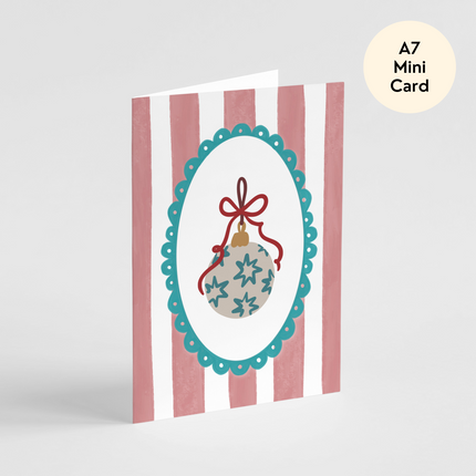 Christmas Stars Ornament Card - Mini Card