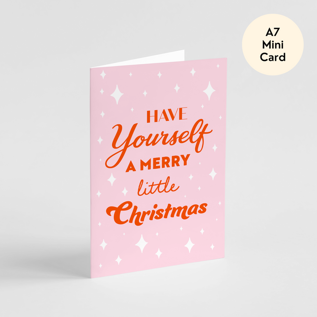 Merry Little Christmas Card - Mini Card