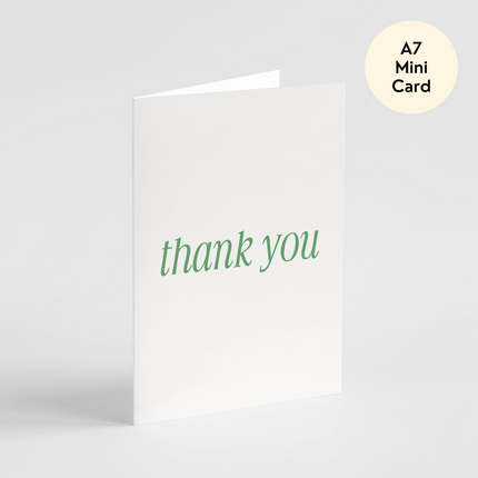 Simple Thank You Card - Mini Card