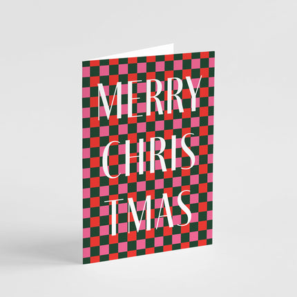 Checkered Christmas Card