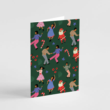 Dancing Pattern Christmas Card