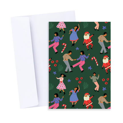 Dancing Pattern Christmas Card