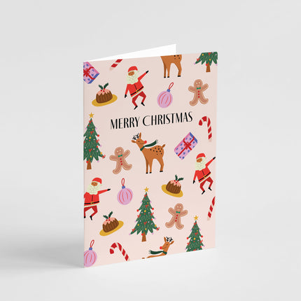 Christmas Pattern Xmas Card