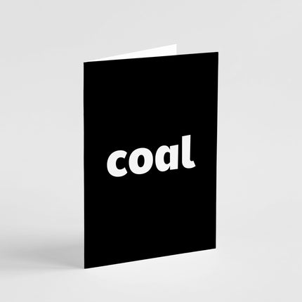 Coal Christmas Card