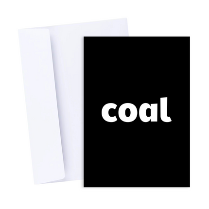 Coal Christmas Card
