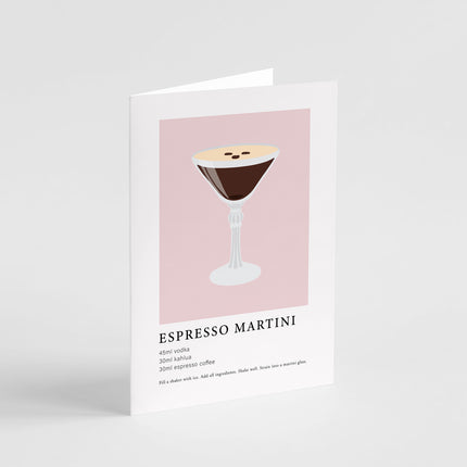 Espresso Martini Cocktail Card