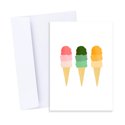 Ice Cream Cone Card