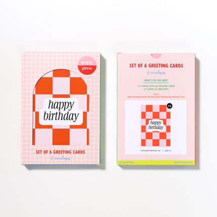 Checkered Birthday Boxed Set
