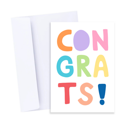 Colourful Congrats Card
