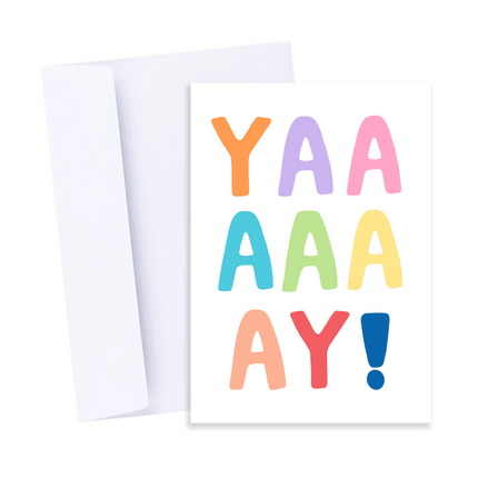 Colourful YAY Card