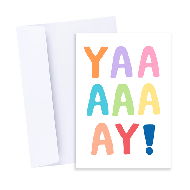Colourful YAY Card