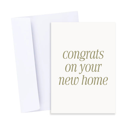 Congrats on Your New Home Card