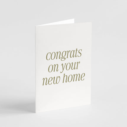 Congrats on Your New Home Card