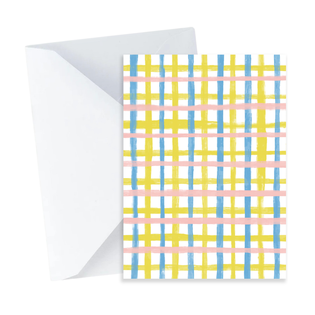 Pastel Grid Card - Mini Card