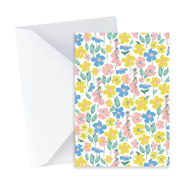 Wildflower Floral Pattern Card - Mini Card