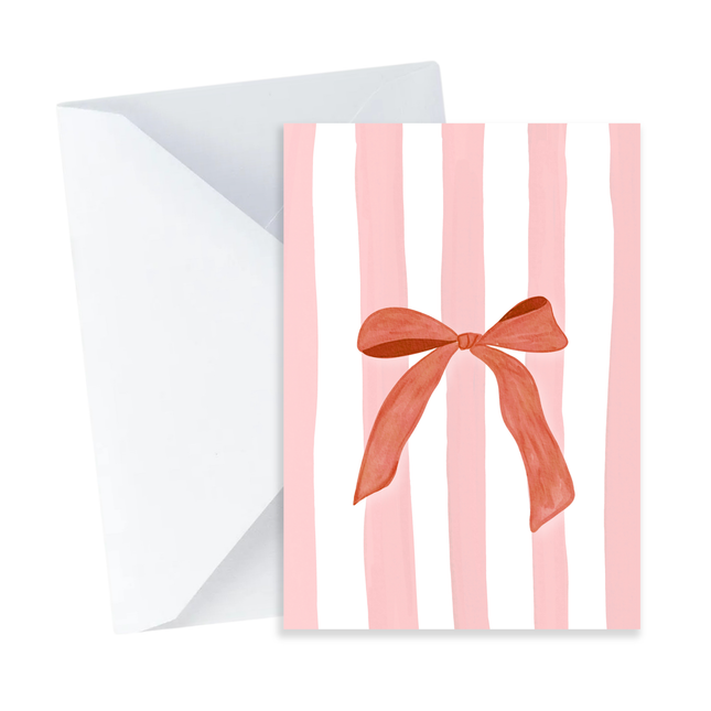 Red Bow Card - Mini Card