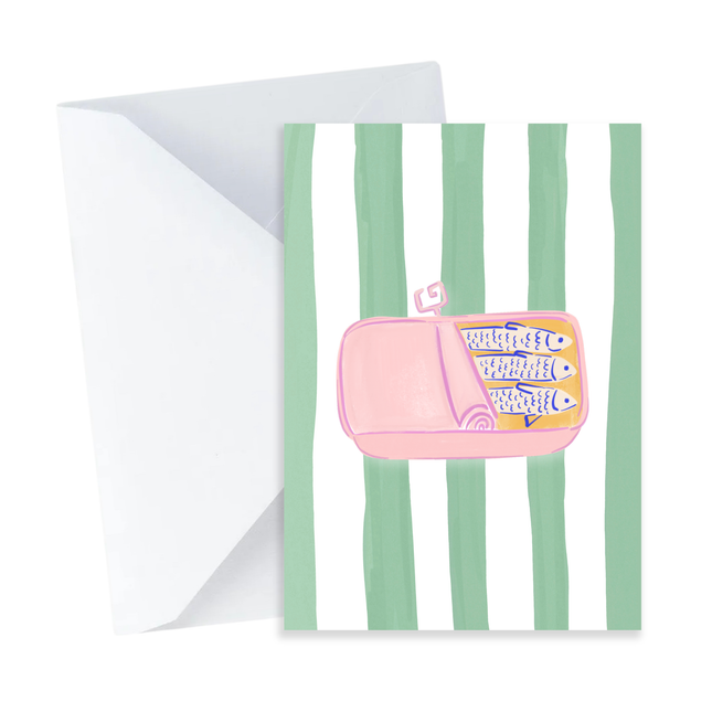 Sardines Tin Card - Mini Card