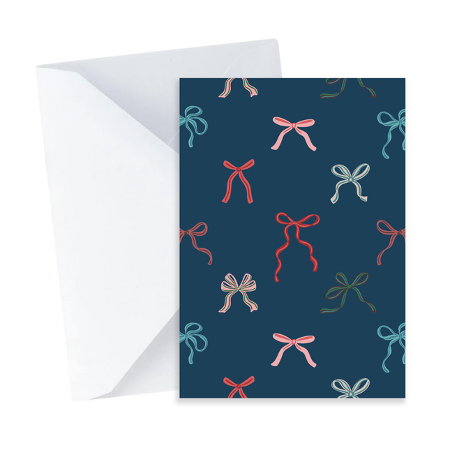 Christmas Bows Card - Mini Card