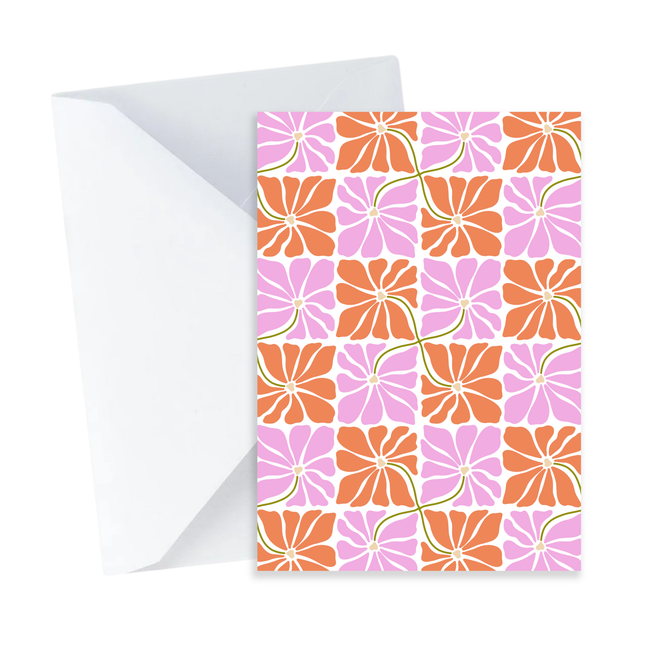 Groovy Bloom Card - Mini Card