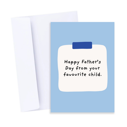 Favourite Child Father's Day Card