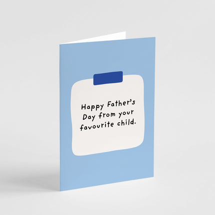 Favourite Child Father's Day Card