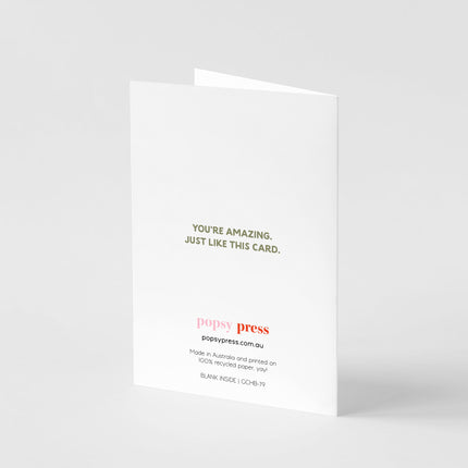 Sage Stripes Birthday Card