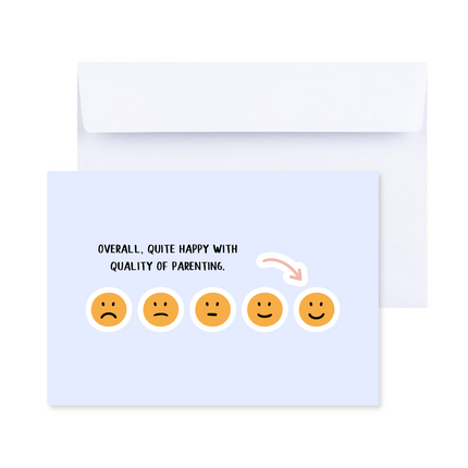 Smiley Face Parenting Card - Father's Day Card