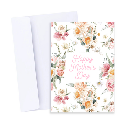 Pink Floral Mother's Day Card
