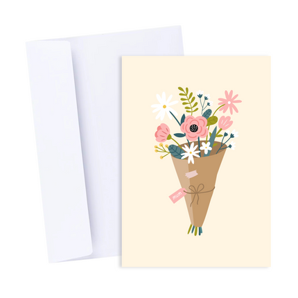 Mum Bouquet of Flowers Card - Mother's Day Card