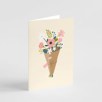 Mum Bouquet of Flowers Card - Mother's Day Card