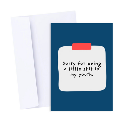 Little Shit Card - Funny Rude Father's Day Card