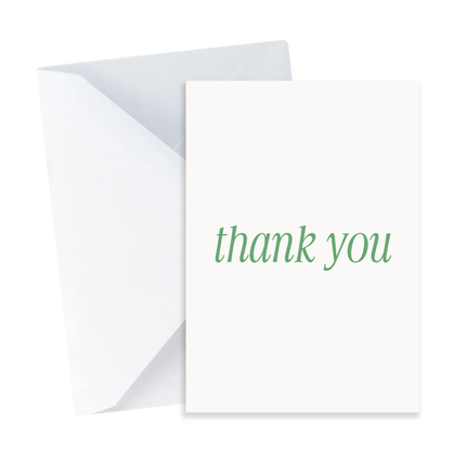 Simple Thank You Card - Mini Card