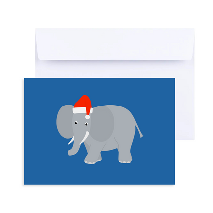 Elephant Christmas Card