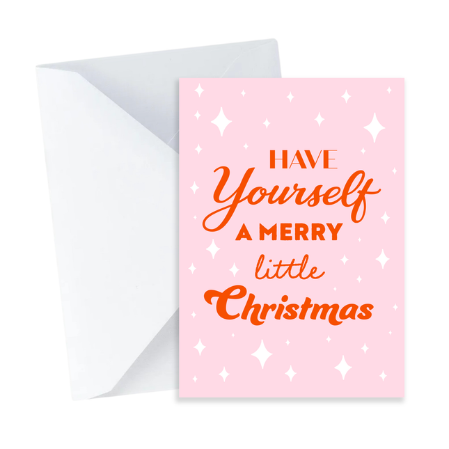 Merry Little Christmas Card - Mini Card