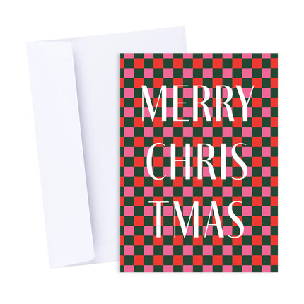 Checkered Christmas Card