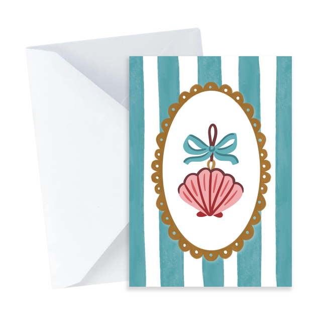 Seashell Ornament Card - Mini Card