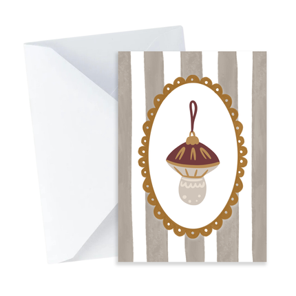 Mushroom Ornament Card - Mini Card