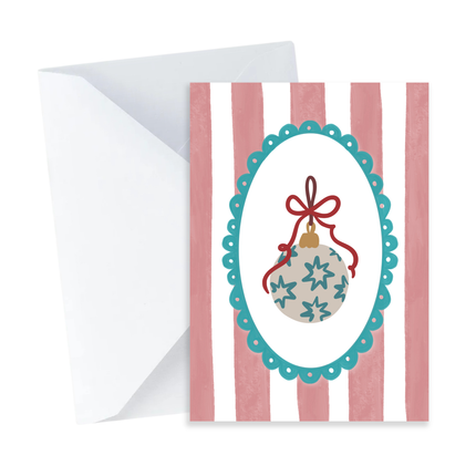 Christmas Stars Ornament Card - Mini Card
