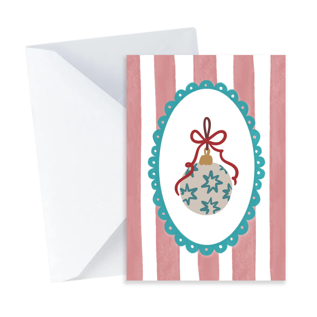 Christmas Stars Ornament Card - Mini Card